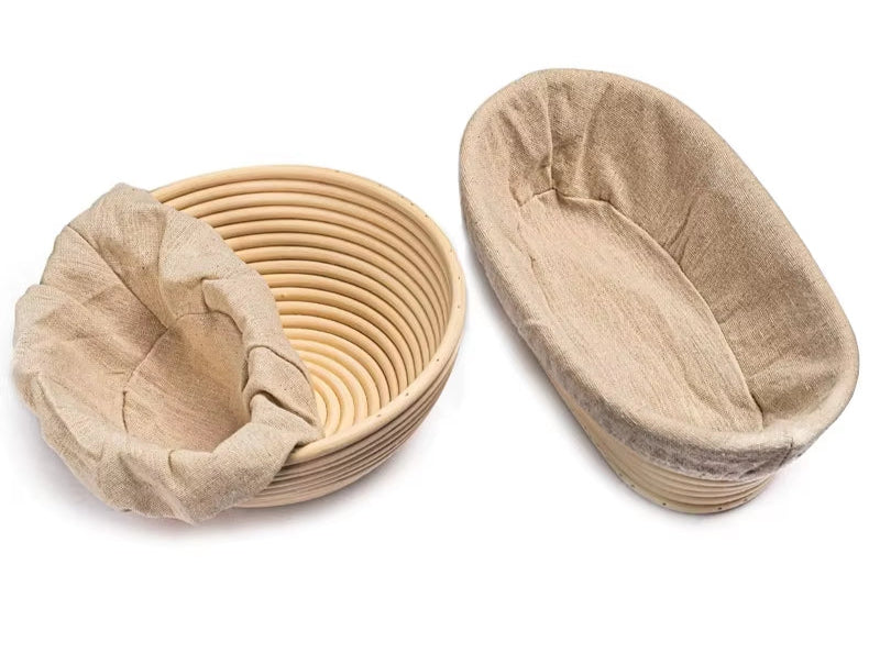 Handmade Rattan Bread Proofing Basket Natural Fermentation Sourdough Banneton Bread Basket Dough Rattan Wicker Baking Bowl
