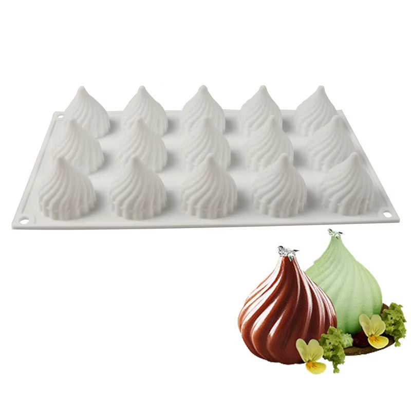 French Dessert Cake Decorating Tools 3D Lemon Shape Fruit Silicone Mold Brownies Cake Mousse Cake Moulds Pastry Baking Tools