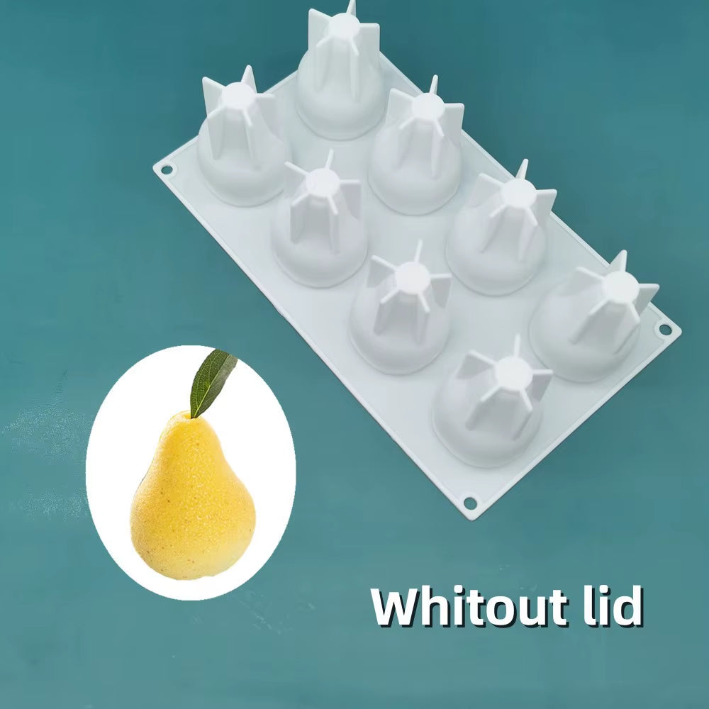 French Dessert Cake Decorating Tools 3D Lemon Shape Fruit Silicone Mold Brownies Cake Mousse Cake Moulds Pastry Baking Tools