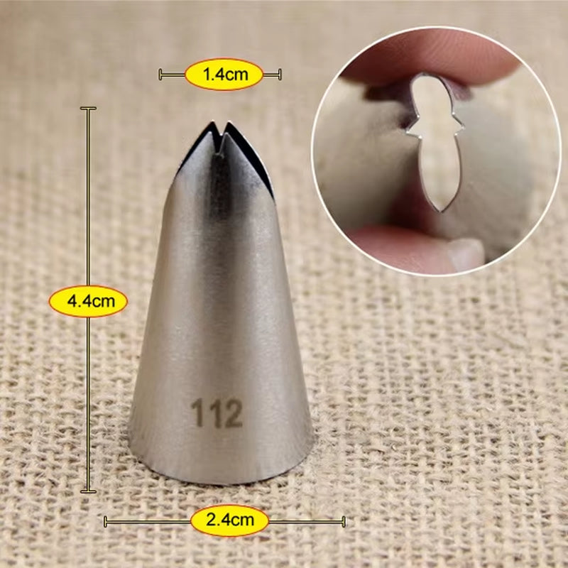 Medium Leaf Tips Stainless Steel Icing Piping Nozzles Cake Decorating Pastry Tip Sets Cupcake Tools