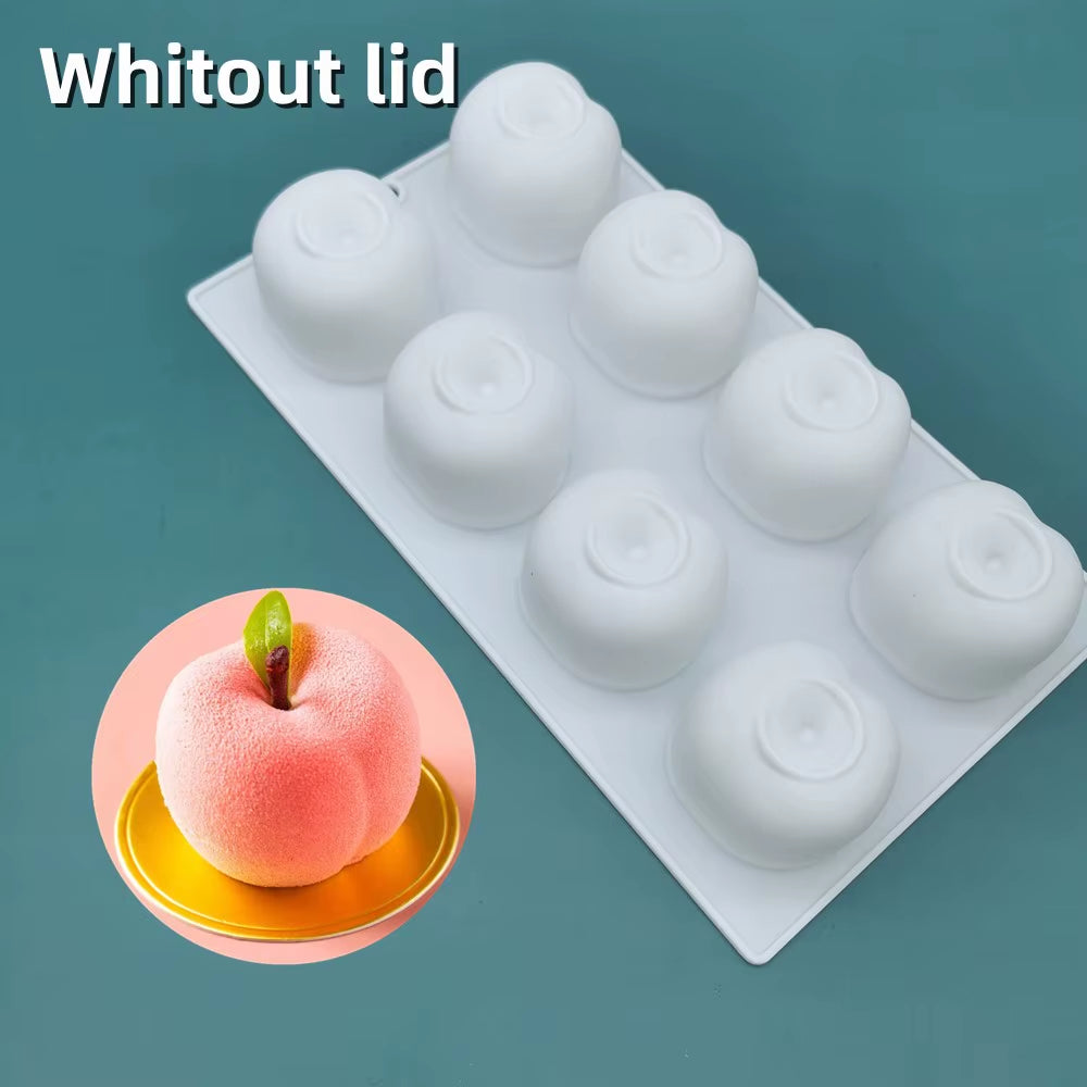 French Dessert Cake Decorating Tools 3D Lemon Shape Fruit Silicone Mold Brownies Cake Mousse Cake Moulds Pastry Baking Tools