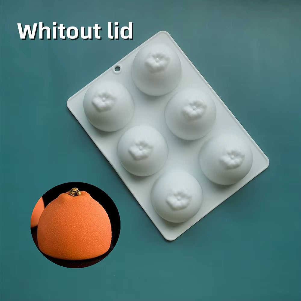 French Dessert Cake Decorating Tools 3D Lemon Shape Fruit Silicone Mold Brownies Cake Mousse Cake Moulds Pastry Baking Tools