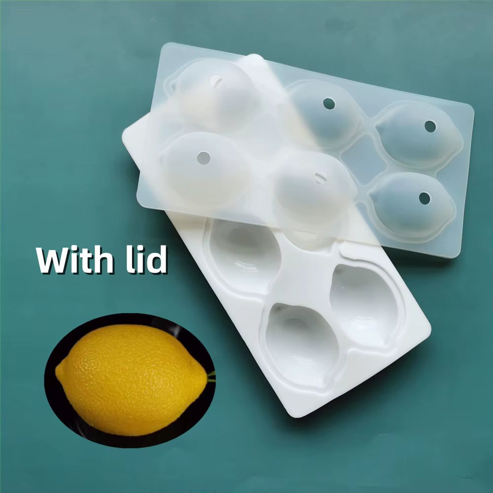 French Dessert Cake Decorating Tools 3D Lemon Shape Fruit Silicone Mold Brownies Cake Mousse Cake Moulds Pastry Baking Tools