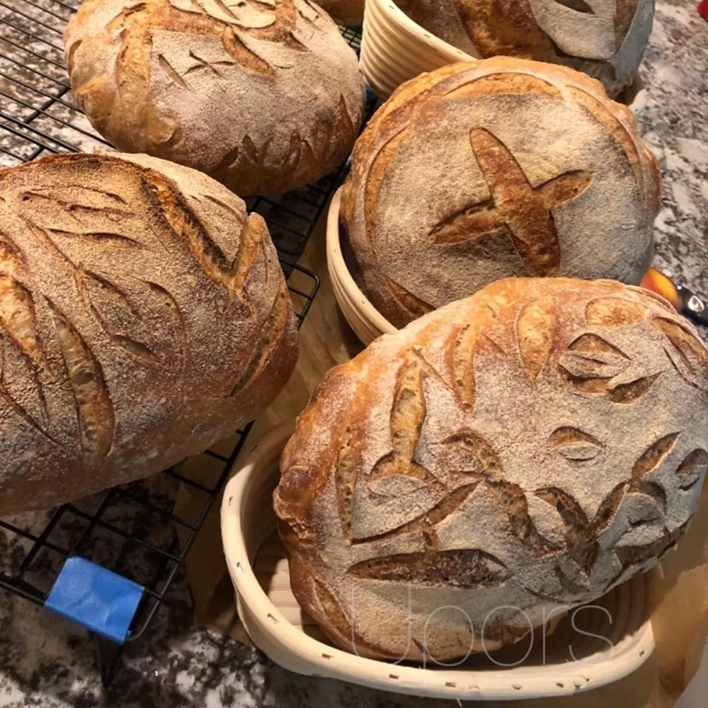 Handmade Rattan Bread Proofing Basket Natural Fermentation Sourdough Banneton Bread Basket Dough Rattan Wicker Baking Bowl