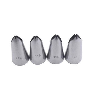 Medium Leaf Tips Stainless Steel Icing Piping Nozzles Cake Decorating Pastry Tip Sets Cupcake Tools