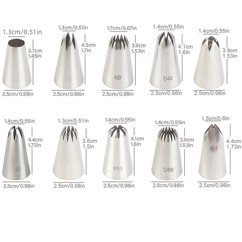 Piping Nozzle Set 10pce