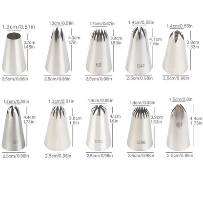 Piping Nozzle Set 10pce