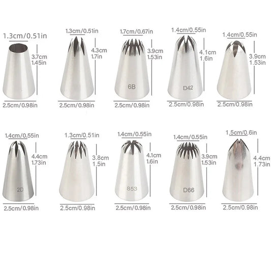 Piping Nozzle Set 10pce