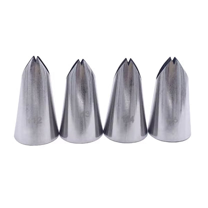 Medium Leaf Tips Stainless Steel Icing Piping Nozzles Cake Decorating Pastry Tip Sets Cupcake Tools