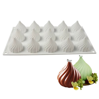 French Dessert Cake Decorating Tools 3D Lemon Shape Fruit Silicone Mold Brownies Cake Mousse Cake Moulds Pastry Baking Tools