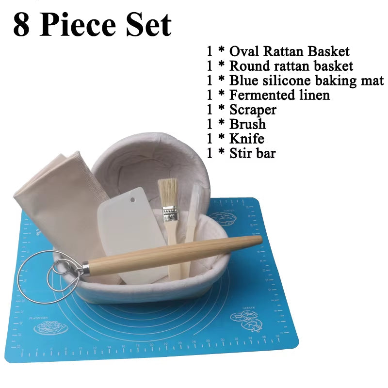 Baking Tools Banneton Set Dough Fermentation Bread Proofing Baskets for Professional and Home Bakers Sourdough Rattan Basket