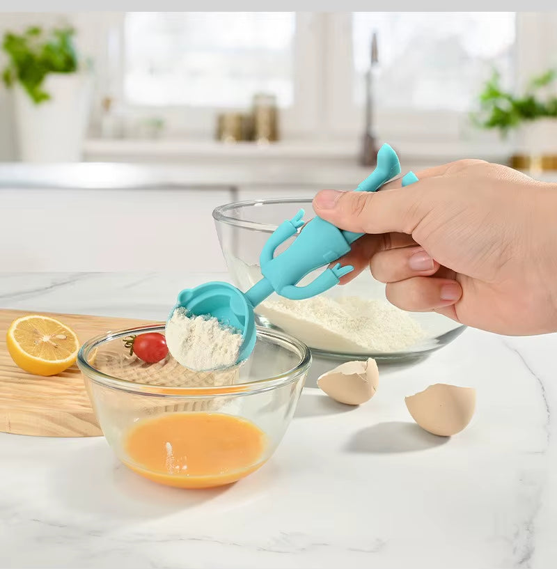 5 Pcs Cartoon Character Silicone Baking Tools Set - Food Grade Non-Stick Heat Resistant Spatulas, Cute Design Kitchen Essentials