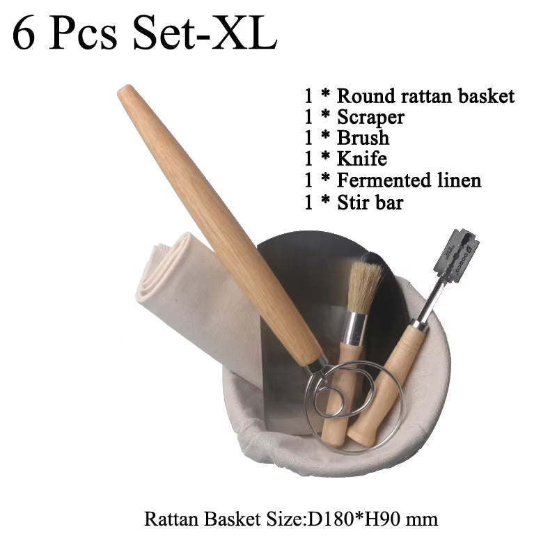 Baking Tools Banneton Set Dough Fermentation Bread Proofing Baskets for Professional and Home Bakers Sourdough Rattan Basket