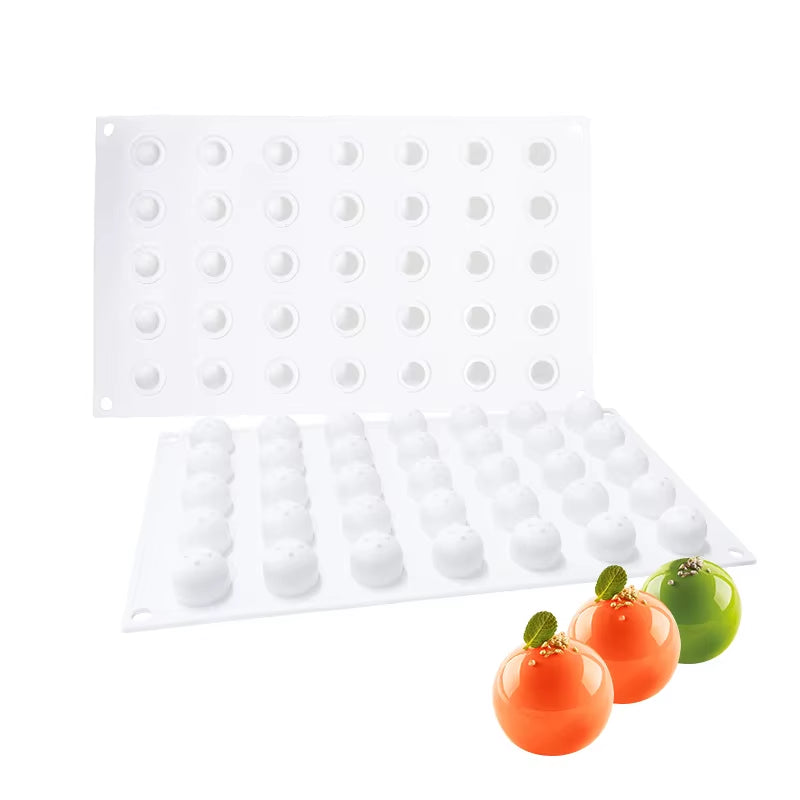 5 Types Spherical-Shaped Dessert Mousse Molds 3D Silicone Cake Mold Muffin Pan Baking Tools for Cakes Decorating Supplies