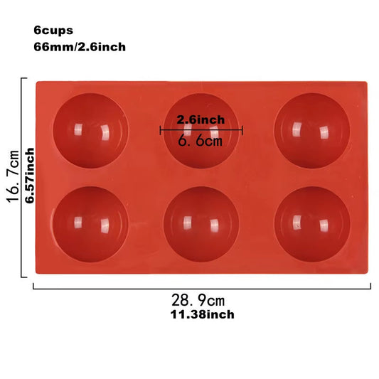 Semi Sphere Silicone Chocolate Mold Half Ball Cake Tray Silicon Dome Baking Moulds Pudding Candy Jelly DIY Tool