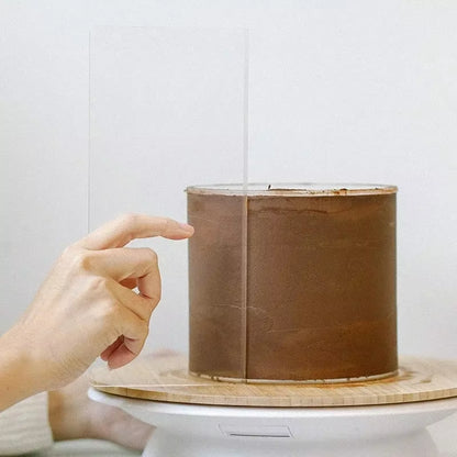 Transparent Cream Scraper Cake Making Scraper Rectangular Acrylic Cake Baking Tool Cake Decorating Tools Kitchen Tools